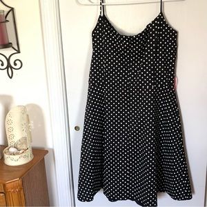 Polkadot Jessica Howard Dress adjustable Spaghetti Strap by Size 12